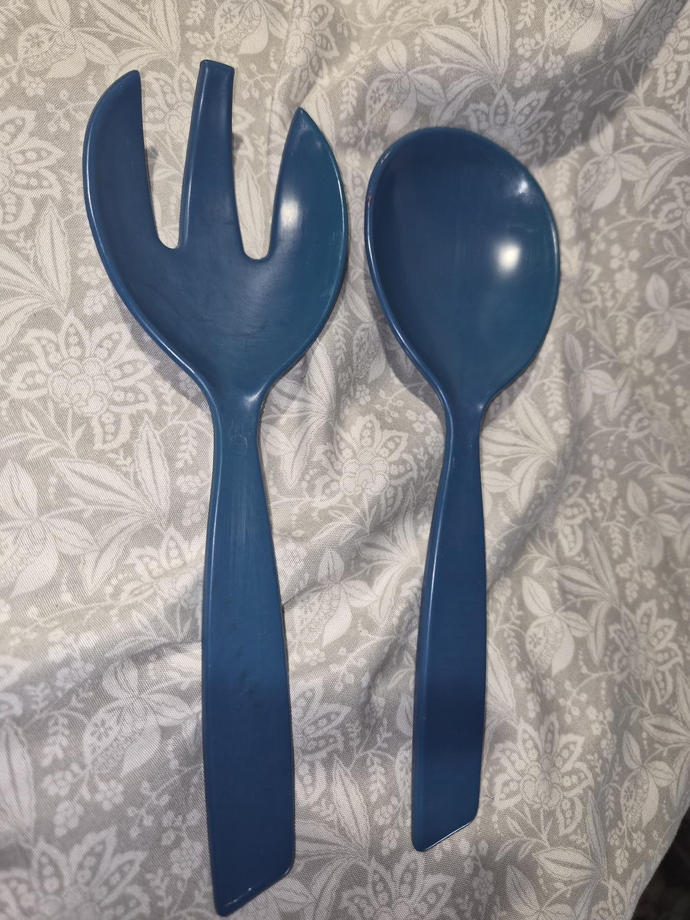Teal Plastic Salad Serving Set - 2 Piece Dawrf